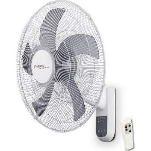 WALL FAN  15833R 45cm ΜΕΤΑΛΛΙΚΟΣ 65W WHITE ME R/C